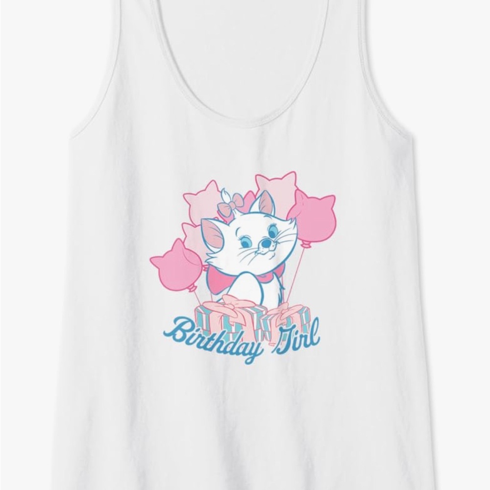 New Disney aristocat Marie birthday tank top size xl